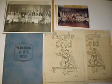 1935 Vinton High Iowa Lincoln Yearbook, 1936 Reunion Photos 40th-1976/50th-1986 picture
