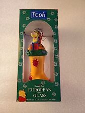 Santa’s Best POOH Tigger on a Stocking European Style Glass Ornament 1997 BNIB picture