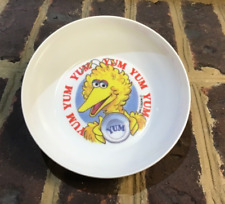 Vintage Big Bird YUM Melamine Breakfast Cereal Soup Bowl by Peter Pan Ind. picture