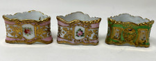 Antique Nippon Hand Painted Napkin Rings Gold Moriage picture