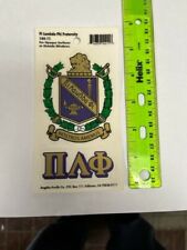 Pi Lambda Phi Crest w/ Letters Sticker Outside Window/Opaque Surface Apply picture