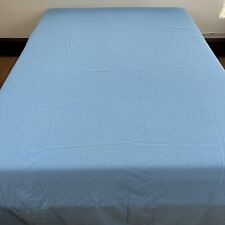 VTG Mid Century Blue Cotton Blend Lightweight Twin Bedspread 74