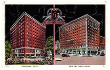 Portland Oregon Heathman Hotels New Heathman Linen Postcard Unposted c.1940 picture