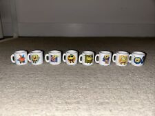 SpongeBob SquarePants Mini Collectible Mugs COMPLETE Set Of 8 2002 Viacom picture