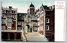 University Of Pennsylvania Philadelphia Entrance To Dormitories c1900's Postcard picture