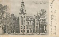 NEW HAVEN CT - City Hall and Court House Postcard - udb - 1906 picture
