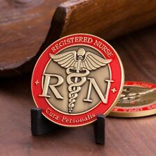 RN REGISTERED NURSE CURA PERSONALIS WORDS THAT COMFORT CADUCEUS  CHALLENGE COIN picture