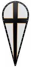 Teutonic Knight Medieval Cross KITE SHIELD SCA/LARP Crusades/Viking Shield Decor picture
