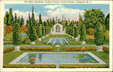 Postcard: The Blue Gardens, Arthur Curtis James Estate, Newport, R. I. picture