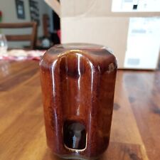 Vintage Pinco Brown Ceramic Electrical Insulator picture