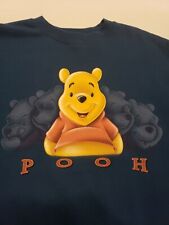 Vintage Winnie The Pooh Sweater Disney Store Unisex  Small Blue  Made in USA picture