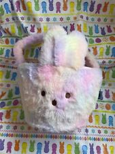Peeps Plush Bunny Easter Treat Basket Rainbow Tie Dye 2024 Soft Rabbit 8”🐰🌈🐰 picture