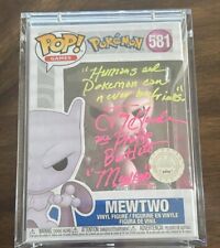Jay Goede Mewtwo Signed Funko Pop, Quote, Character Name and Sketch. #/50 COA picture