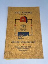 Vintage 1927 Temple AAD Midwest Shrine Duluth Minnesota Souvenir Program Extras picture