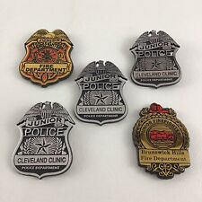 Junior Firefighter Police Officer Badges Lot Brunswick Cleveland Clinic Ohio picture