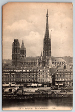 c1950s Rouen Cathedral Church France Church Vintage Postcard picture