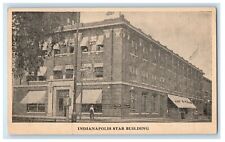 c1910's Indianapolis Star Building Street View Indiana IN Antique Postcard picture