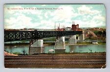 Reading PA-Pennsylvania, Lebanon Valley Rail Road Bridge Vintage c1910 Postcard picture