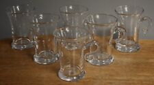 Set of 6 Irish Coffee Mugs Norwich by Simon Pearce Clear Glass 4 1/2