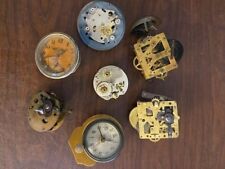 Seven Vintage Small Clocks for Parts or Repair picture