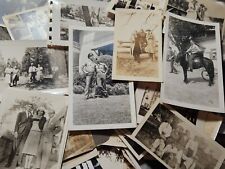 100 Vintage Black & White Found Photos Snapshots Antique Variety Bundle Mystery picture