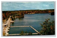 Vintage 1960's Postcard Tippy Dam on the Manistee River Michigan picture
