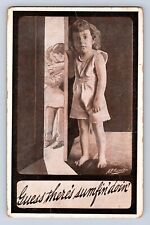 VINTAGE GUESS THERE'S SUMFIN DOIN~AE HAYDEN c1910 POSTCARD DF picture