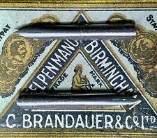 Two Vintage Brandauer 255 Stippling Super Fine Super Flex Dip Pen Nibs picture
