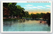 Original Old Vintage Postcard Oil Creek Mystic Park Titusville, Pennsylvania USA picture