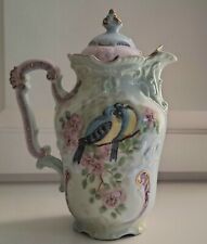 Bird & Floral Vintage Handpainted Chocolate Pot by Tellie from Kentucky picture