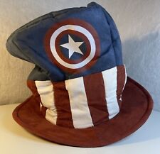 elope Captain America Marvel Mad Hatter Hat Red White Blue Top Hat New With Tags picture