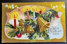 1909 “Loving Christmas Wishes” Antique Vintage Postcard  picture