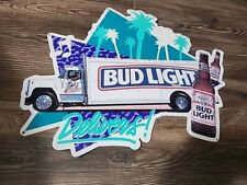 Vintage Bud Light Lady Luck Beer Tin Metal Sign Anheuser Busch Budweiser 25x18  picture