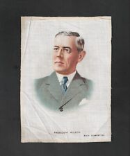Amazing 1916 BDV Cigarettes President Woodrow Wilson Silk picture