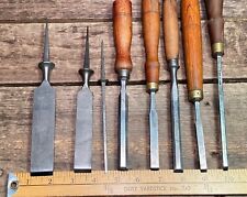 Vintage/Antique 1/2 Tang Chisels Lot Various Makers & Sizes All Razor Sharp picture