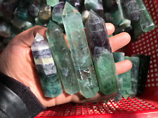 a lot Natural fluorite quartz crystal obelisk wand point healing 2.2LB picture