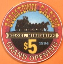 $5 Casino Chip. Boomtown, Biloxi, MS. Grand Opening. X44. picture