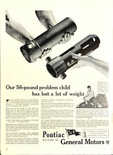 Vintage 1943 Pontiac Old And New Cylindrical Forging Tube Print Ad Advertisement picture