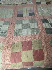 Vintage Patchwork Cutter Quilt Tattered & Torn picture