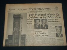 1964 NOVEMBER 21 ELGIN DAILY COURIER NEWS - ELGIN WATCH CO. 100TH YEAR - NP 3790 picture