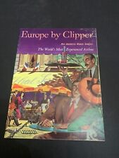 Vintage c.1950's Pan American World Airways Europe by Clipper Booklet picture