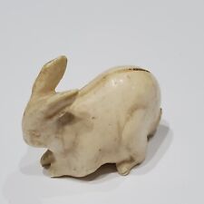 Vintage Hand Carved Miniature Animal Bunny Rabbit Polished Figurine 1.25