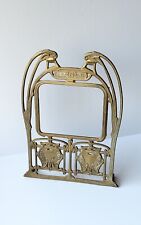 Vintage HECTOR GUIMARD French ART NOUVEAU Brass METROPOLITAN Photo Frame As Is picture