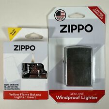 ZIPPO  Lighter  207 BP Reg Street Chrome  ~Genuine Windproof W/ Extra Insert picture
