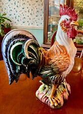 Ceramic Rooster Italian Handpainted 16 inches picture
