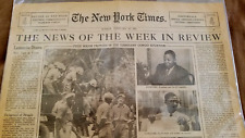 RARE NY Times News of the Week in Review - LUMUMBA/CONGO - February 12, 1961 picture