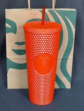 Starbucks 2022 Halloween Released Orange Studded Cold Cup - Venti size picture