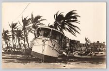 Postcard Florida Miami Disaster Beached Ships Wreck 1926 Great Hurricane Vintage picture