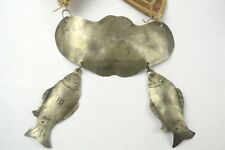 1800s Hudson Bay Indian Trade Gorget Montreal German Silver Presentation Collar picture