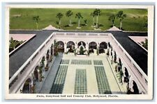 c1910's Patio Hollywood Golf And County Club Hollywood Florida FL Postcard picture